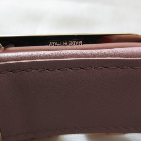 NEW Valentino Garavani V Logo Leather belt Water Lilac 90 36 - Picture 6 of 11